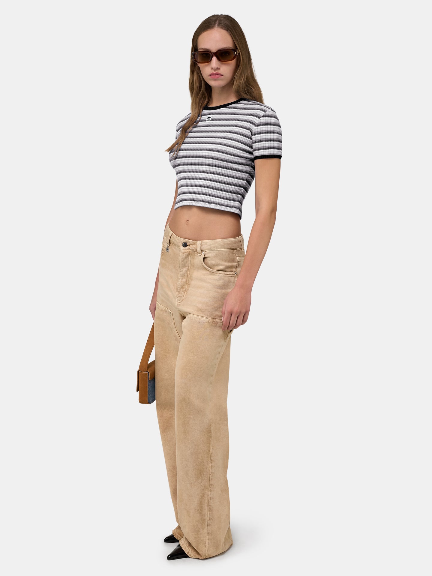 WOMEN - WOMEN'S MA STRIPED TEE - White