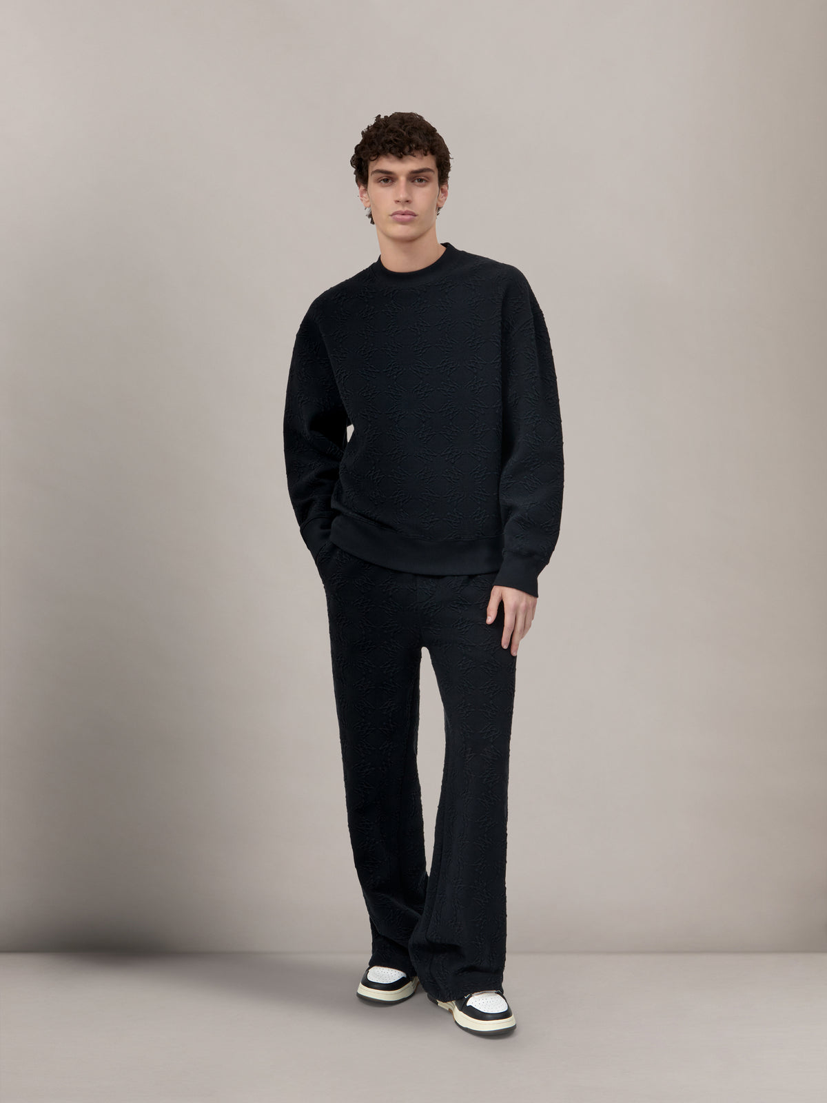 MA QUAD OVERSIZED CREW - Black - AMIRI