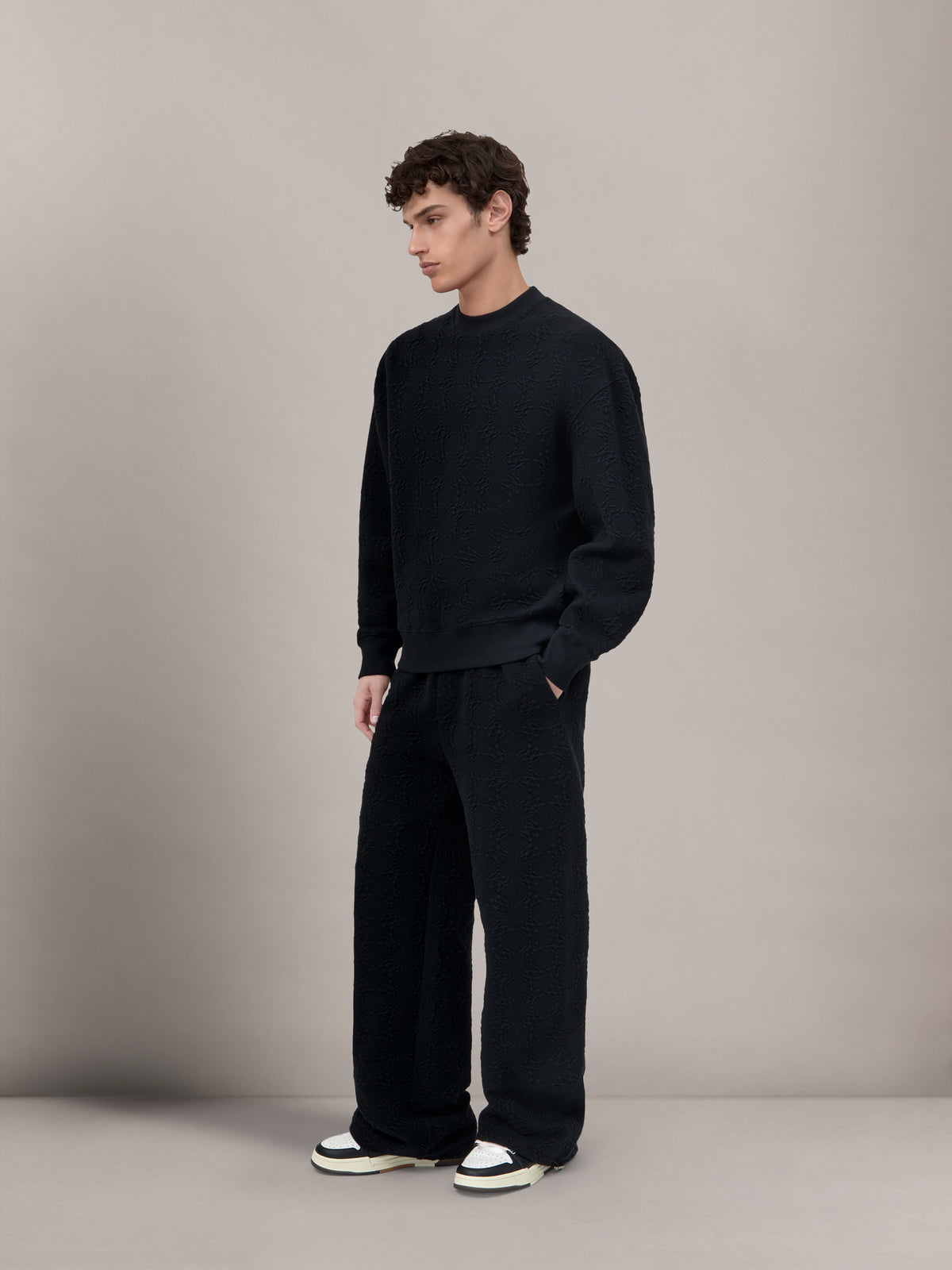MA QUAD OVERSIZED CREW - Black - AMIRI