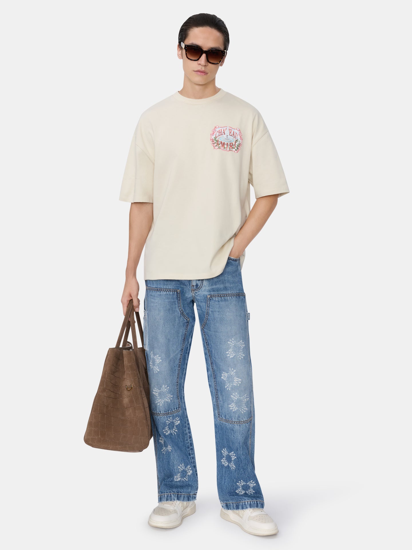 CHATEAU SKETCH OVERSIZED TEE - Ivory