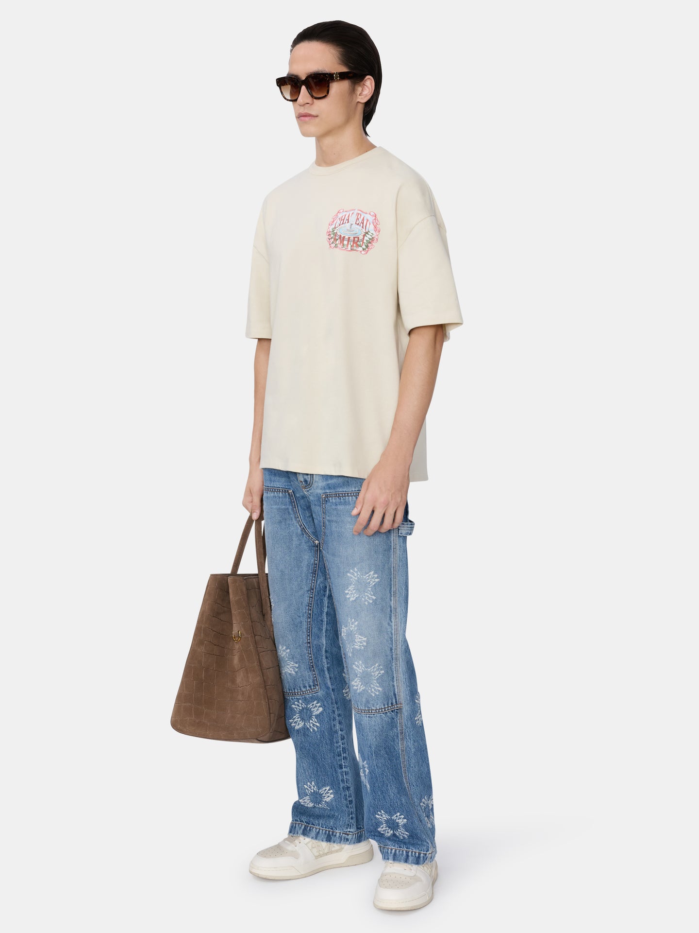 CHATEAU SKETCH OVERSIZED TEE - Ivory