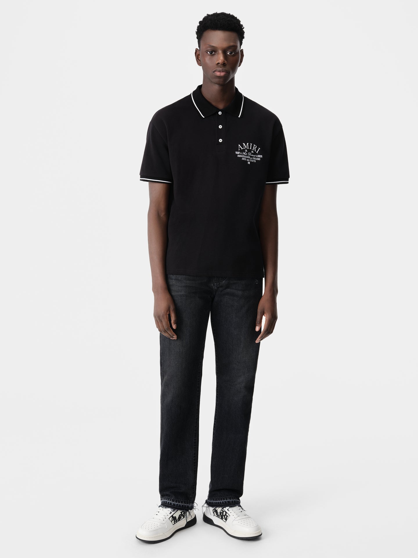 AMIRI ARTS DISTRICT POLO - Black