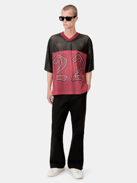 AMIRI 22 OVERSIZED JERSEY - Varsity Red - AMIRI