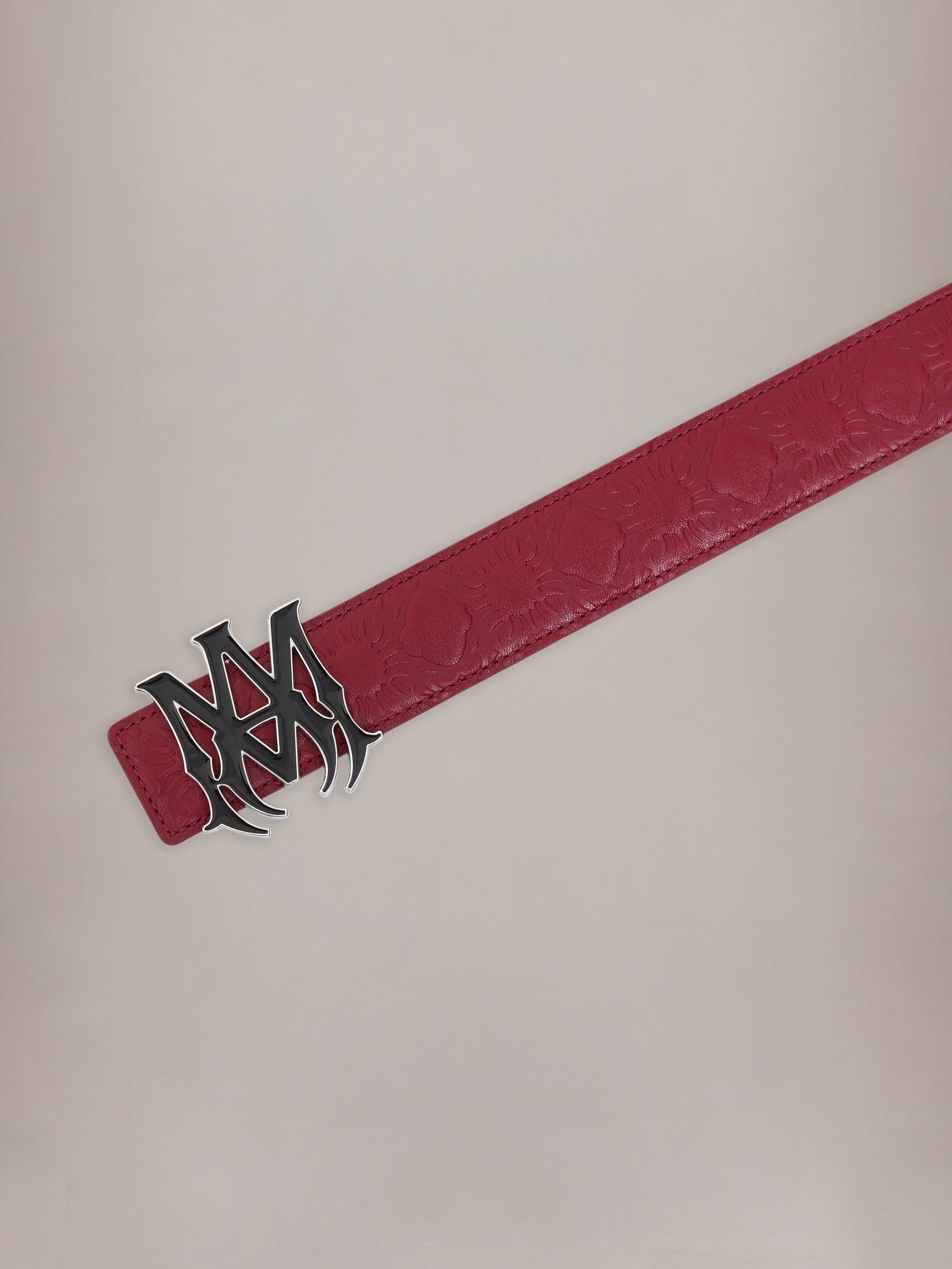 MA QUAD LEATHER 4CM BELT - Red Rose | AMIRI
