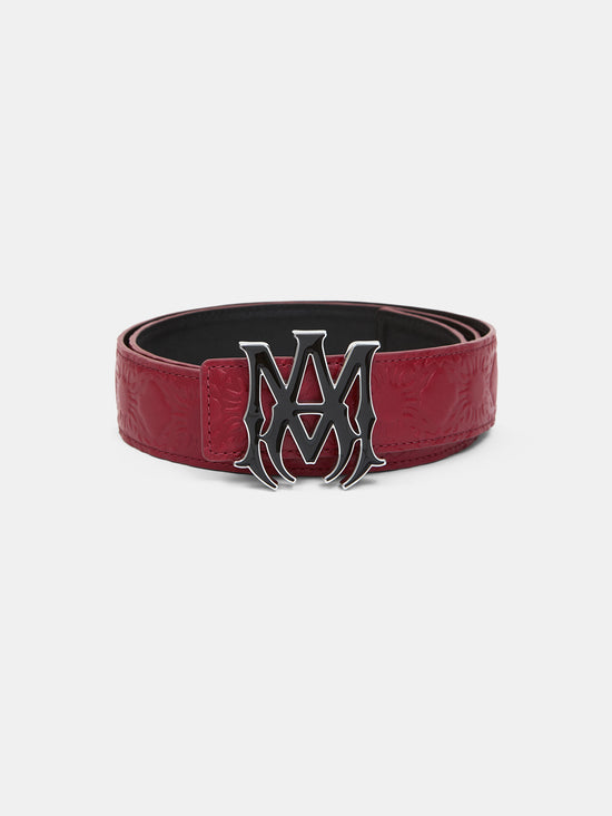 MA QUAD LEATHER 4CM BELT - Red Rose - AMIRI