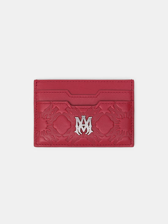 MA QUAD LEATHER CARD HOLDER - Red Rose - AMIRI