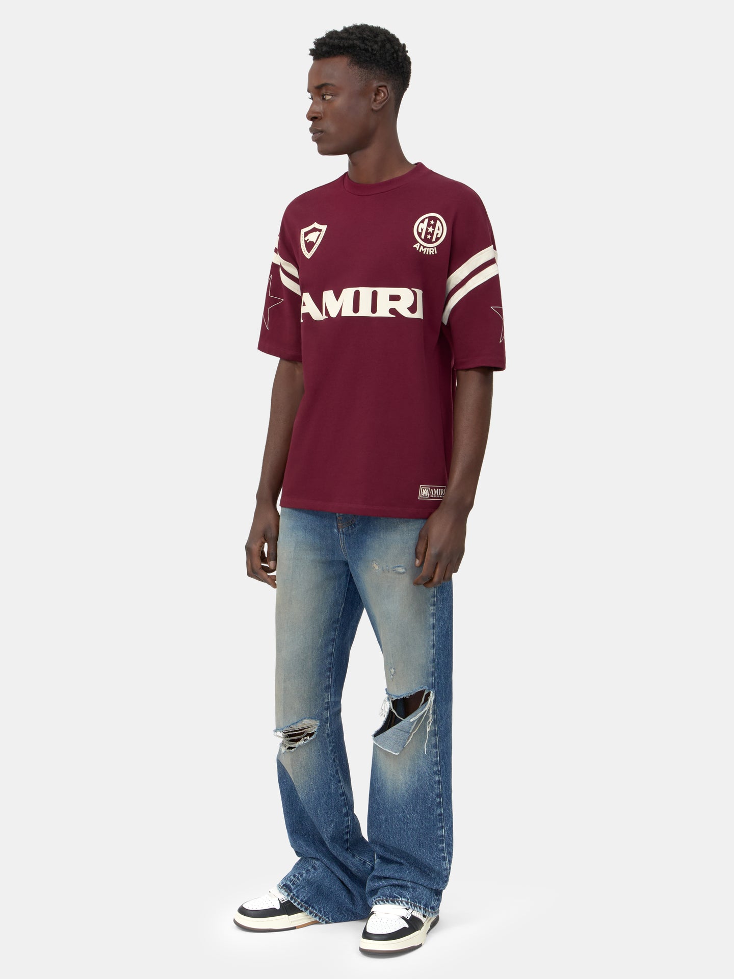 AMIRI SPORT OVERSIZED TEE - Aged Port - AMIRI