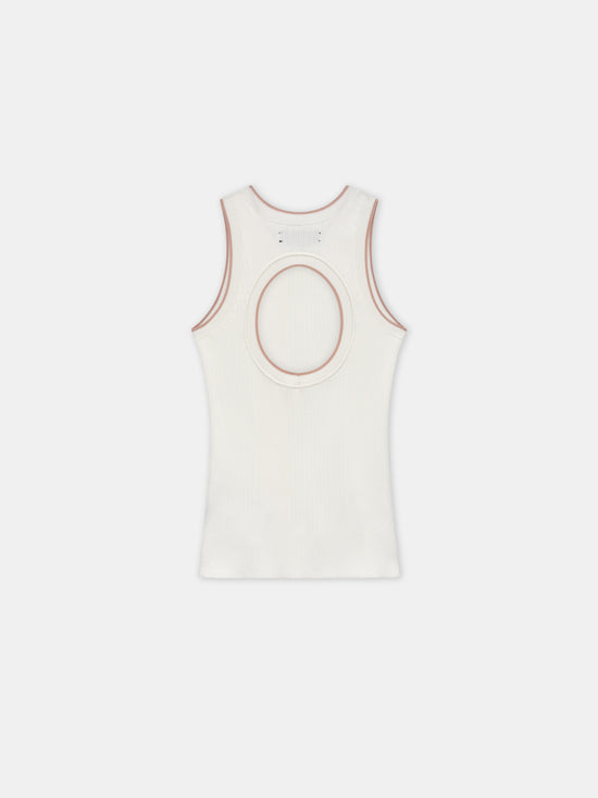 WOMEN - WOMEN'S OPEN BACK TANK - Ivory