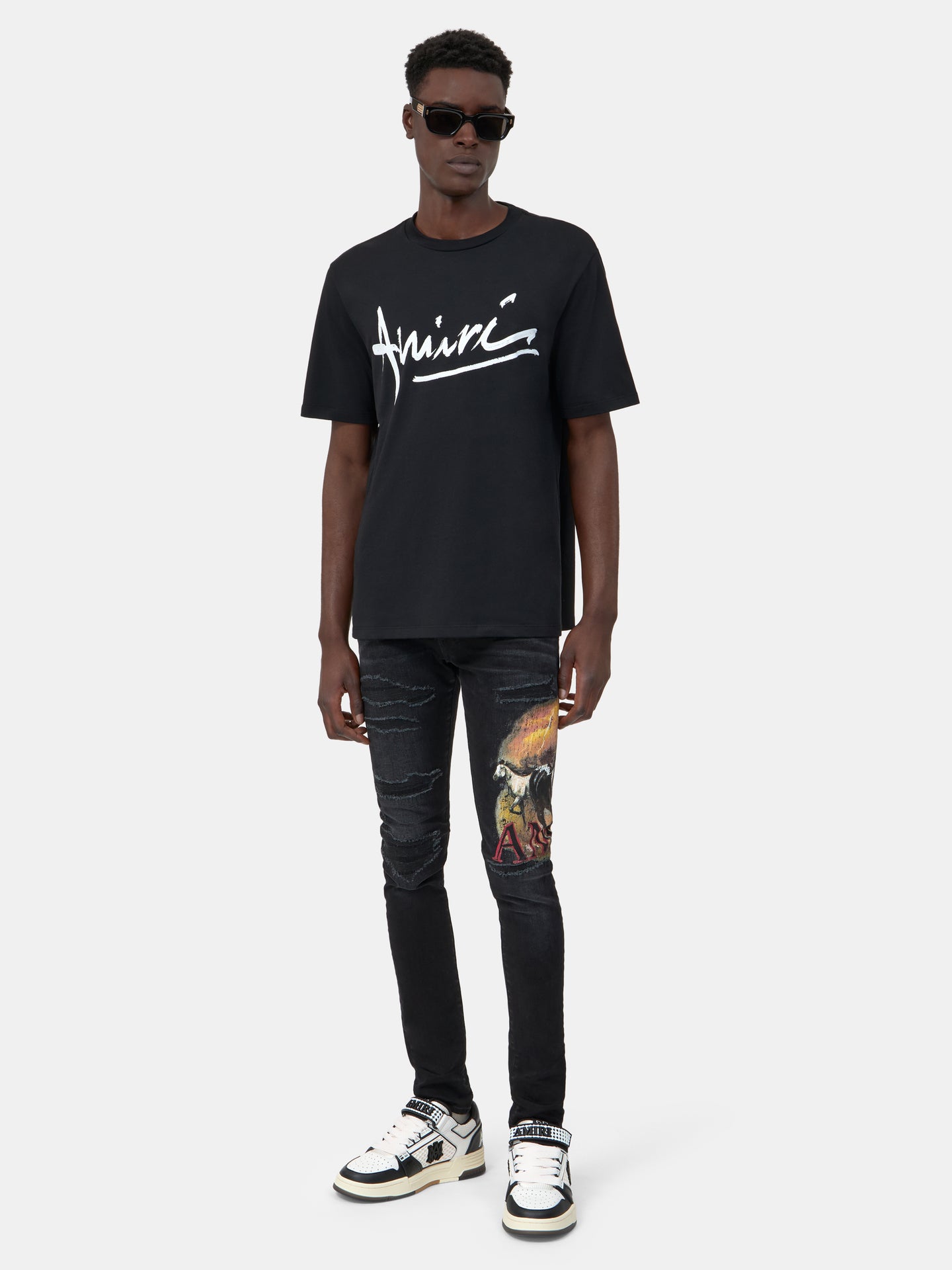 HORSE SKINNY JEAN - Vintage Black - AMIRI