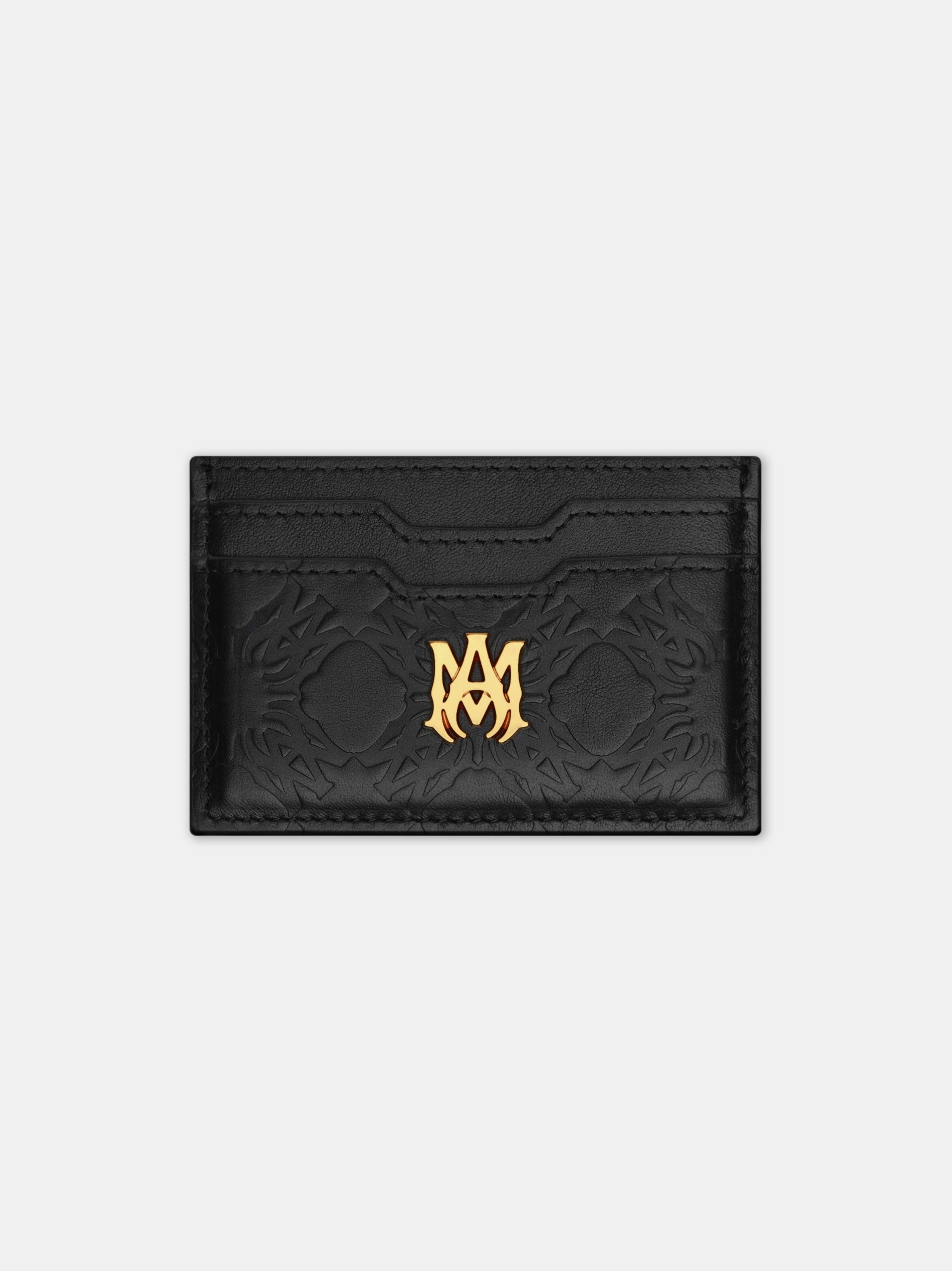 Amiri MA QUAD LEATHER CARD HOLDER - Black
