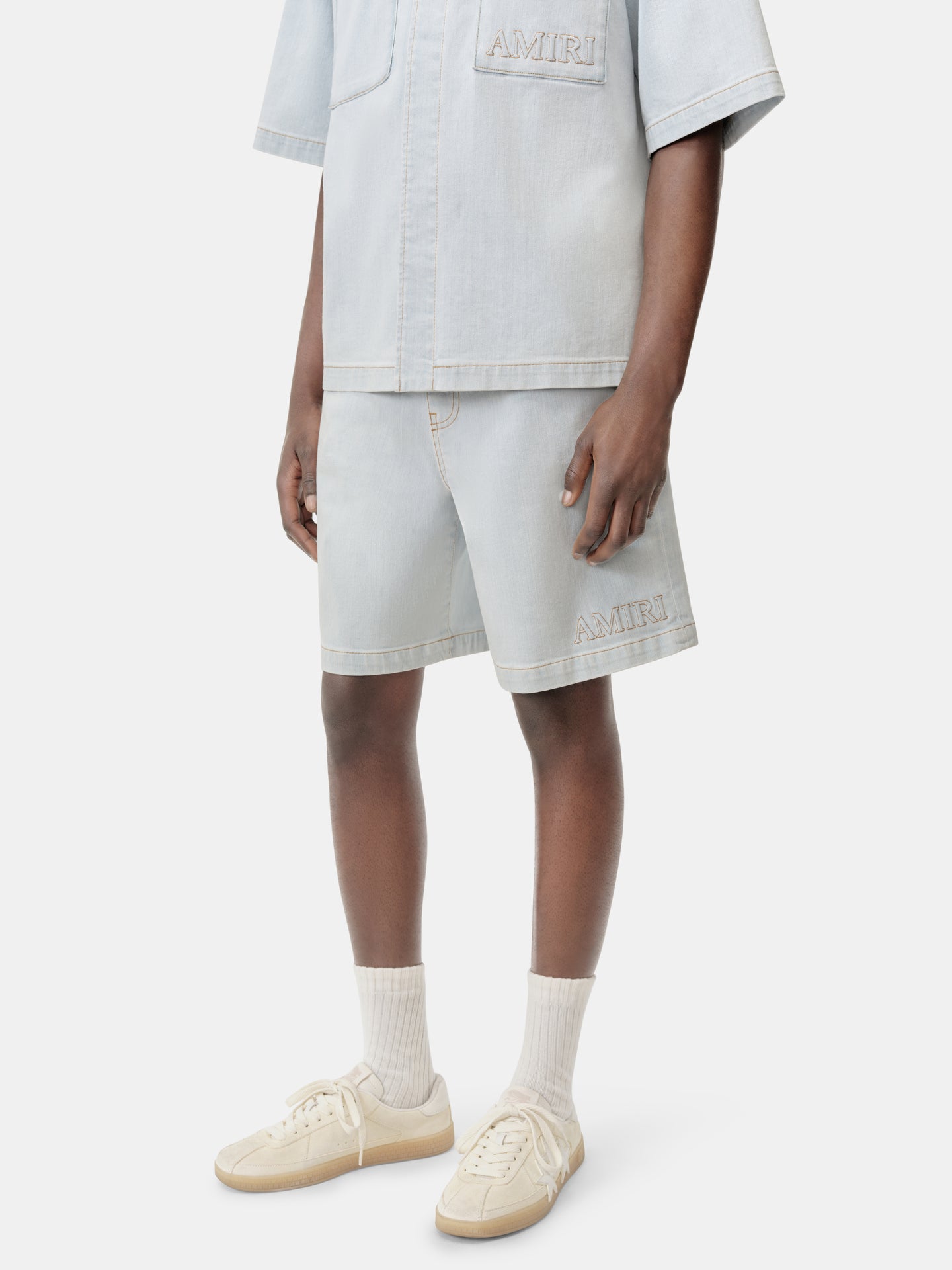 AMIRI 3D 5 POCKET SHORT - Light Indigo - AMIRI