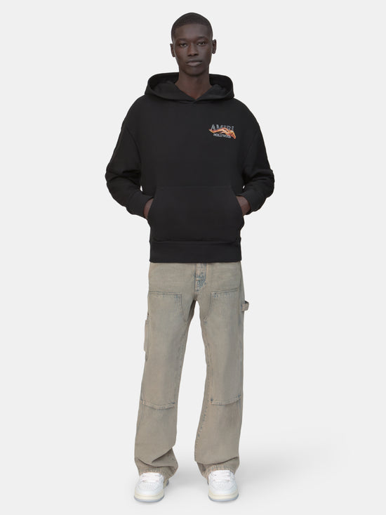 AMIRI HOLLYWOOD HORSE HOODIE - Black - AMIRI