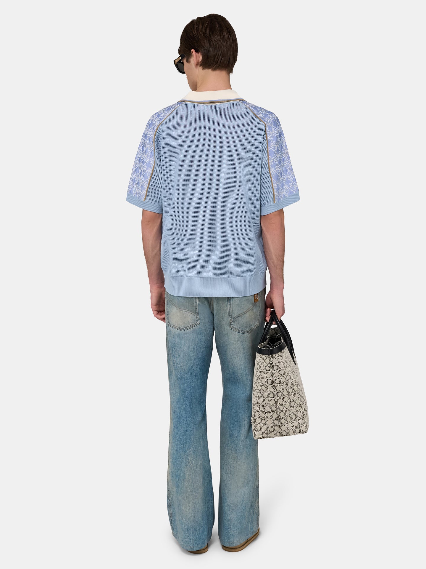 AMIRI SPORT MESH JERSEY - Sky - AMIRI