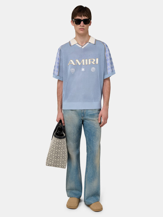 AMIRI SPORT MESH JERSEY - Sky