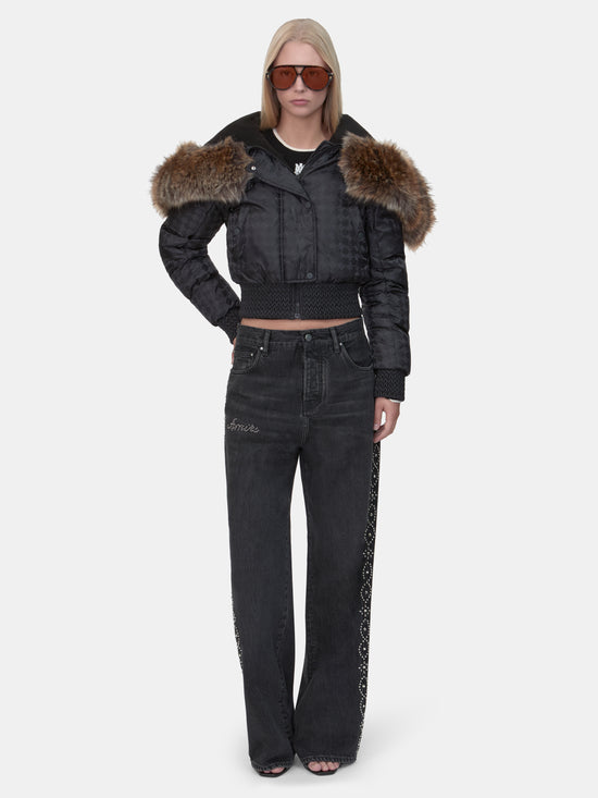WOMEN - WOMEN'S STUD BAGGY JEAN - Retro Black - AMIRI