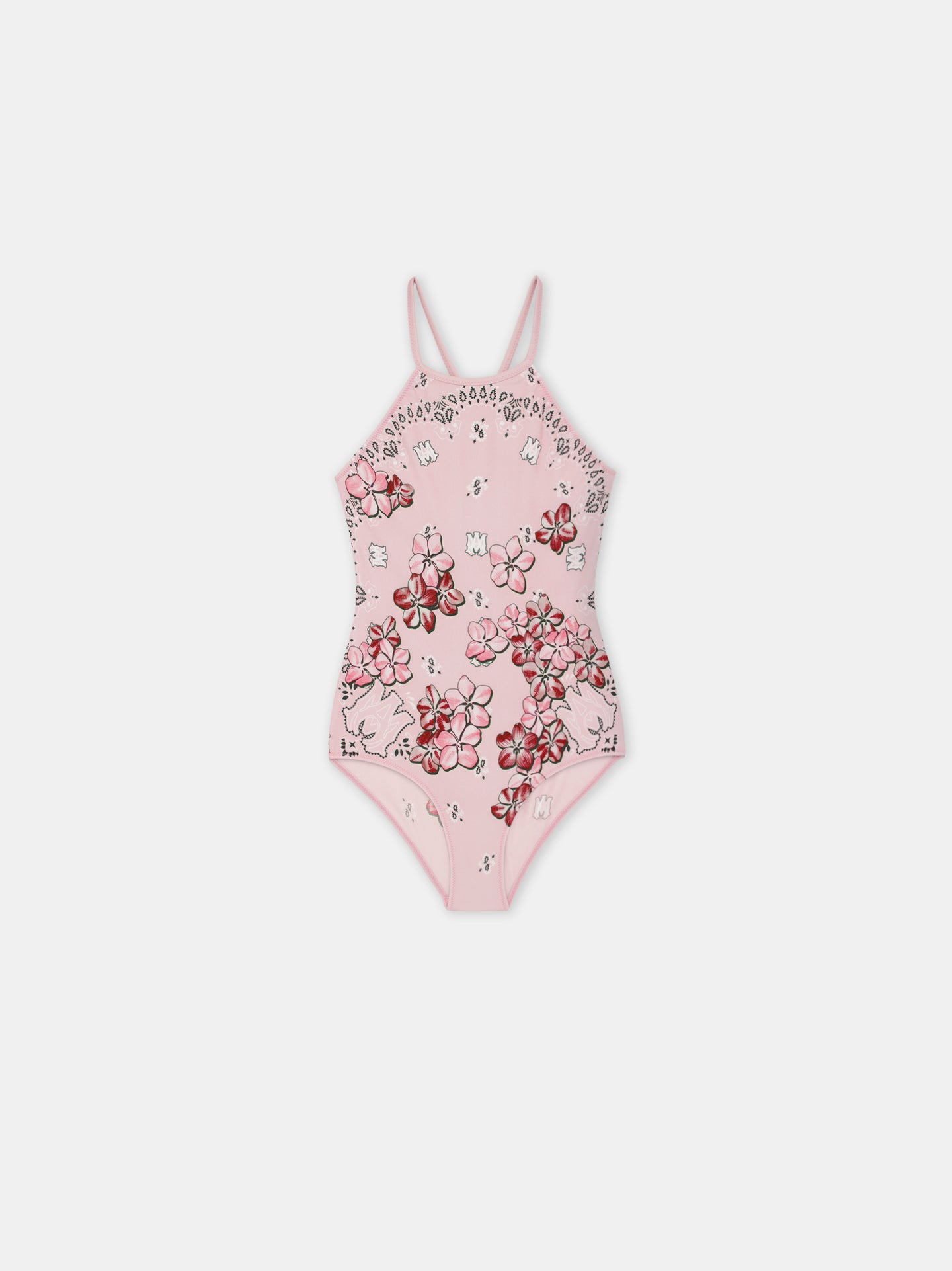 KIDS - KIDS' BANDANA FLORAL ONE-PIECE - Rosewater