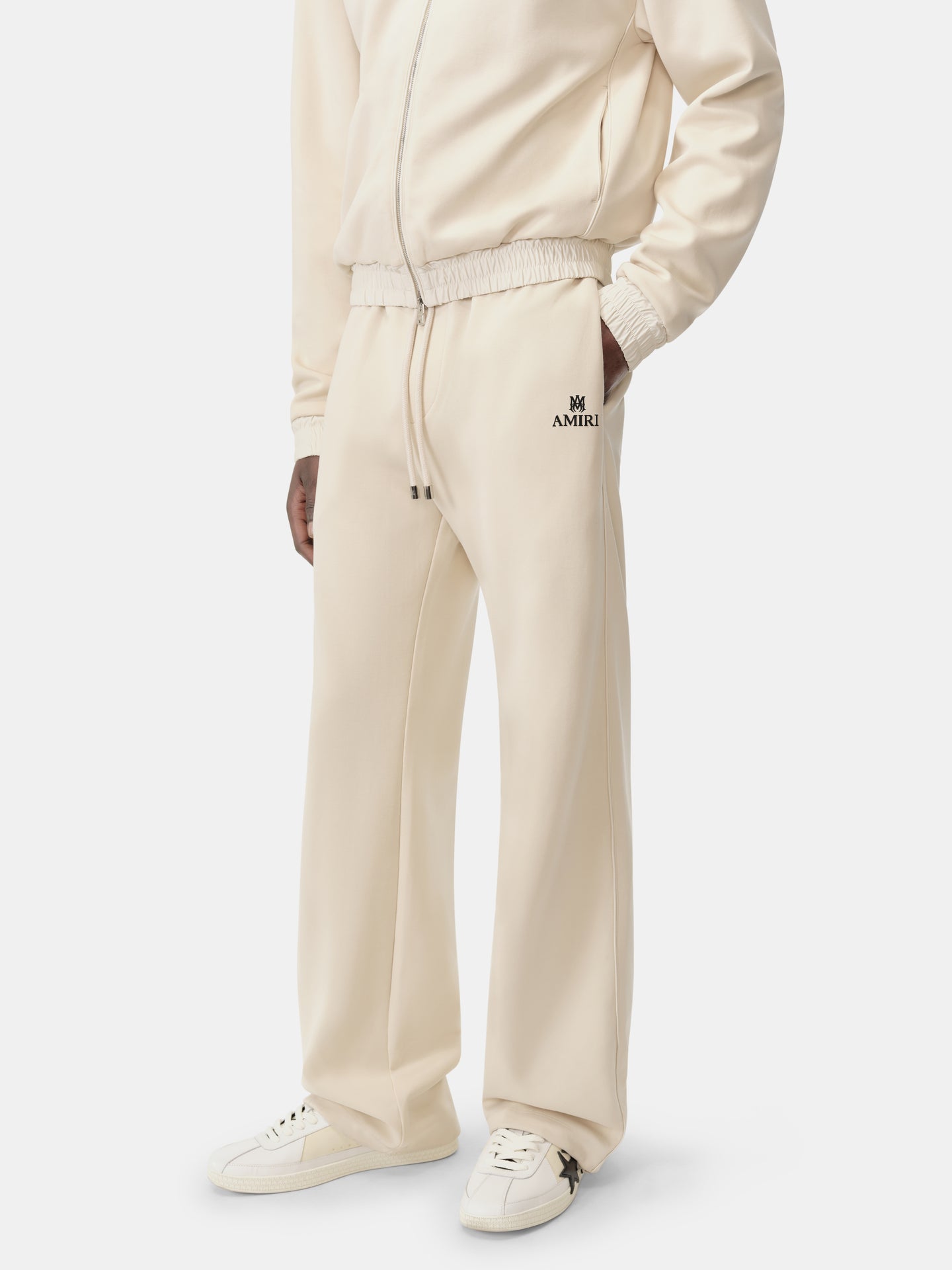 LOUNGE TRACK PANT - Alabaster - AMIRI
