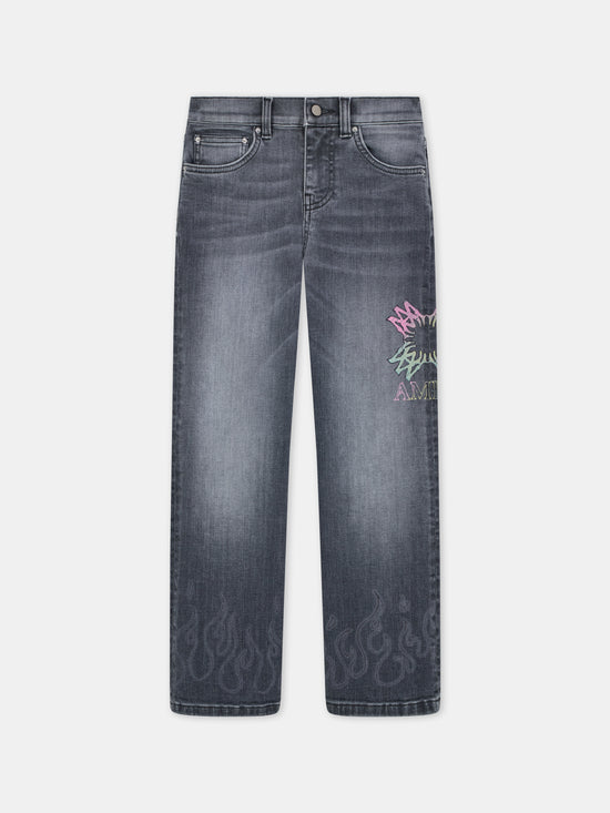 KIDS - KIDS' MA QUAD JEAN - Grey - AMIRI