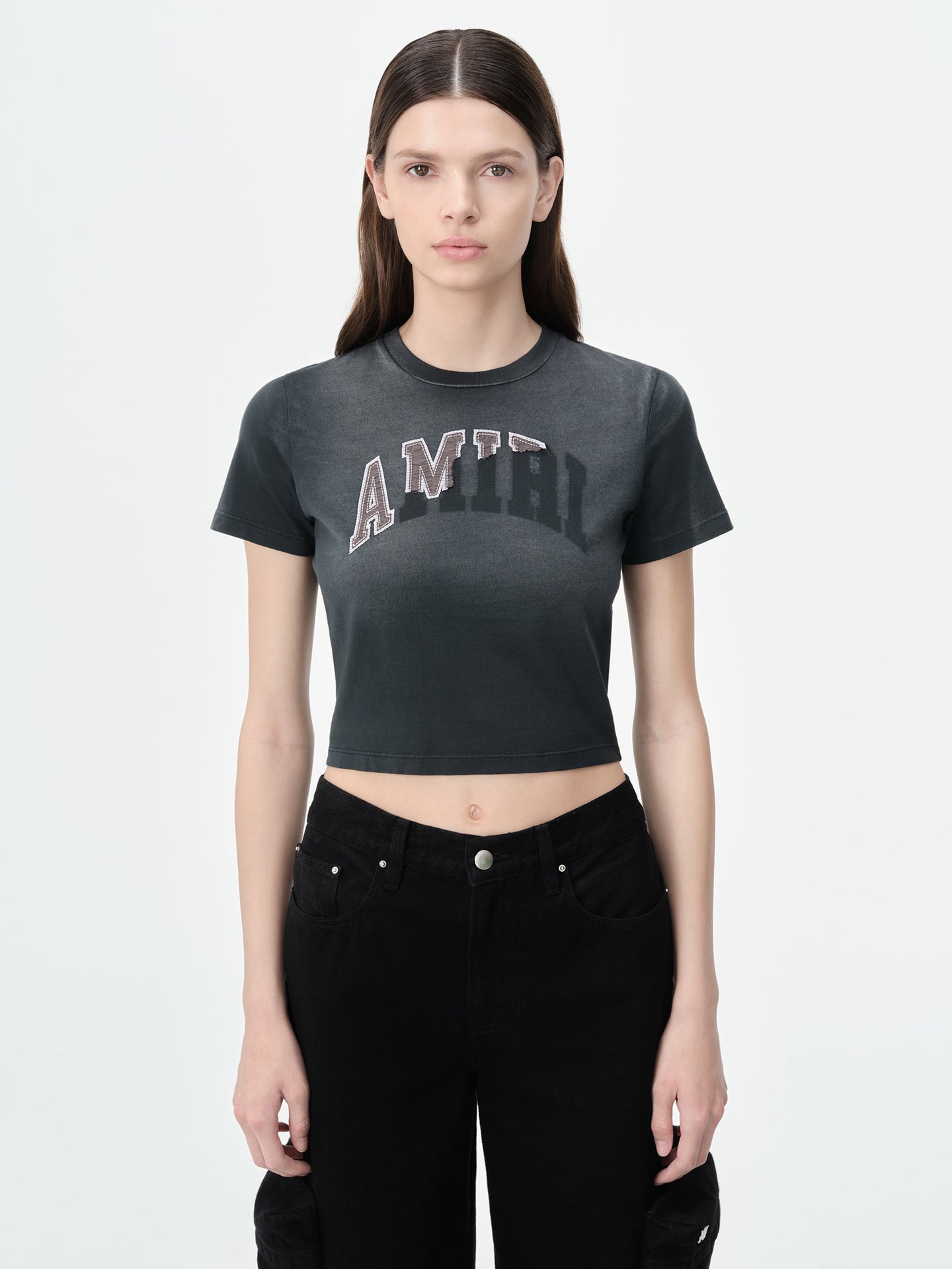 WOMEN - WOMEN'S AMIRI VINTAGE BABY TEE - Aged Black