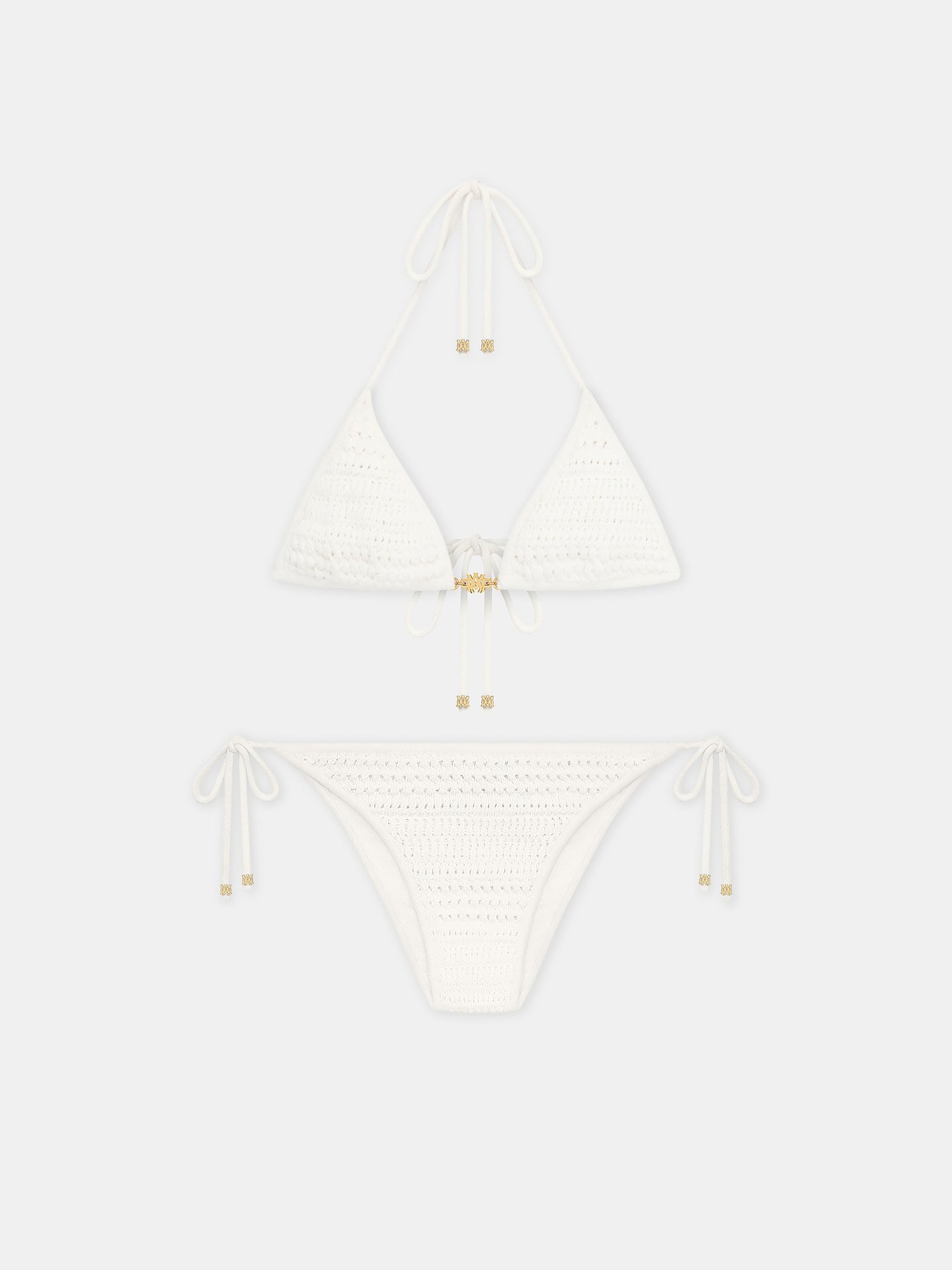 WOMEN - WOMEN'S CROCHET BIKINI - Ivory - AMIRI