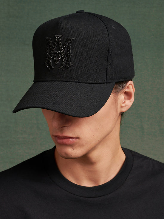 MA CRYSTAL CANVAS HAT - Black Black