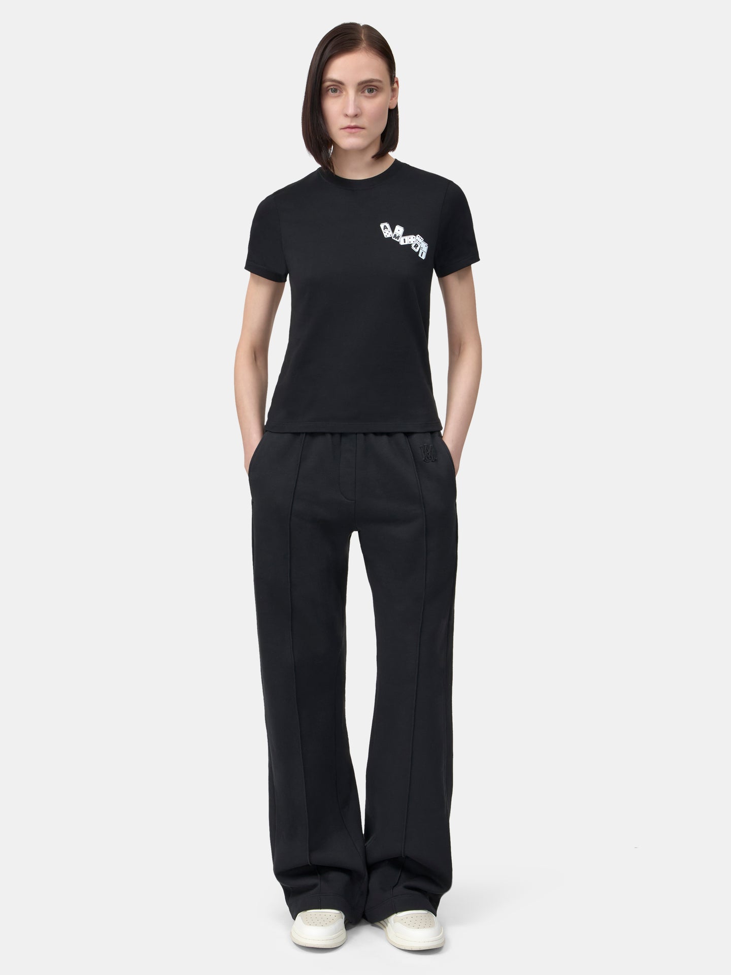 WOMEN - WOMEN'S AMIRI DOMINO TEE - Black - AMIRI