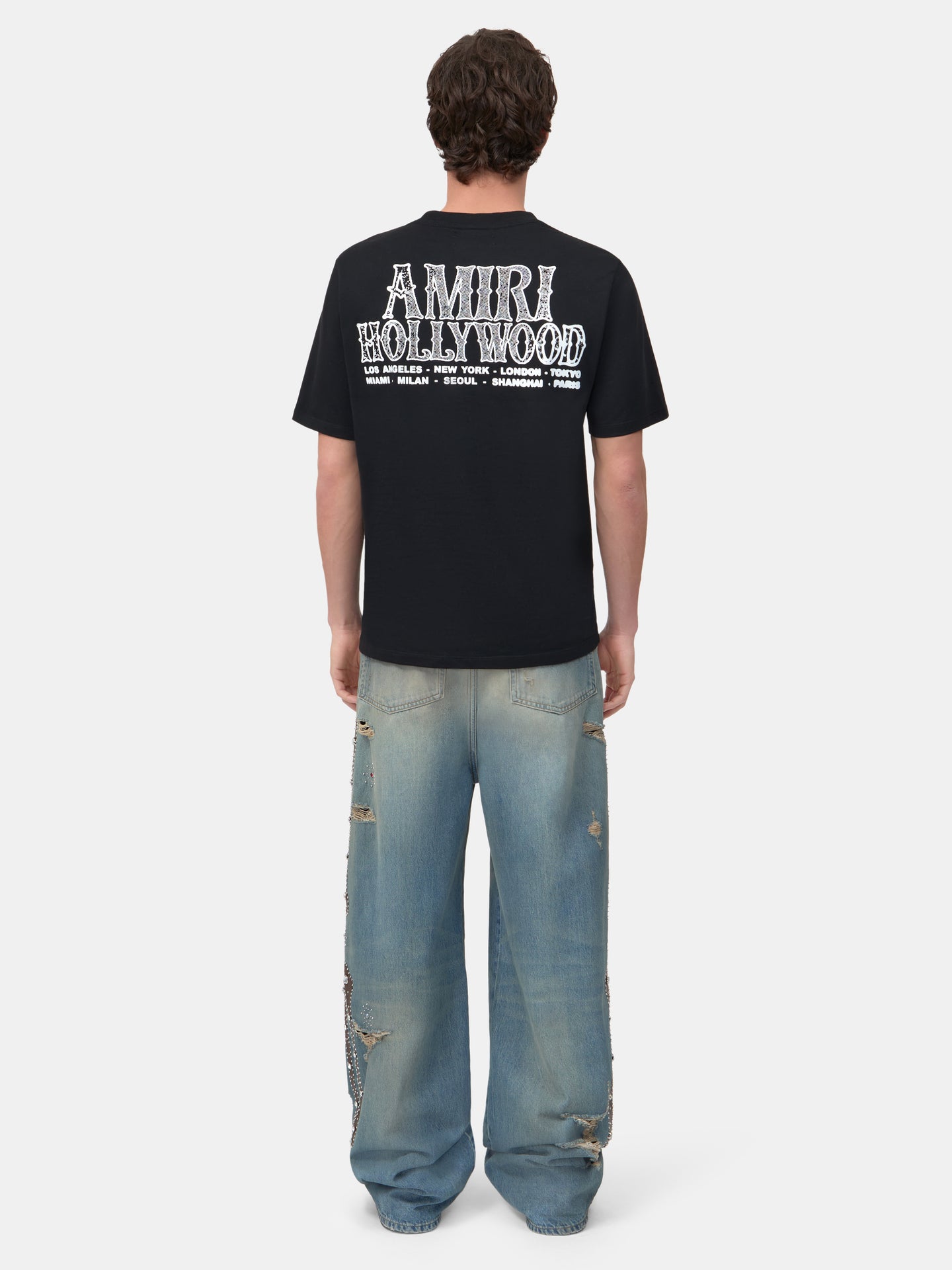 AMIRI HOLLYWOOD CITY TEE - Black - AMIRI