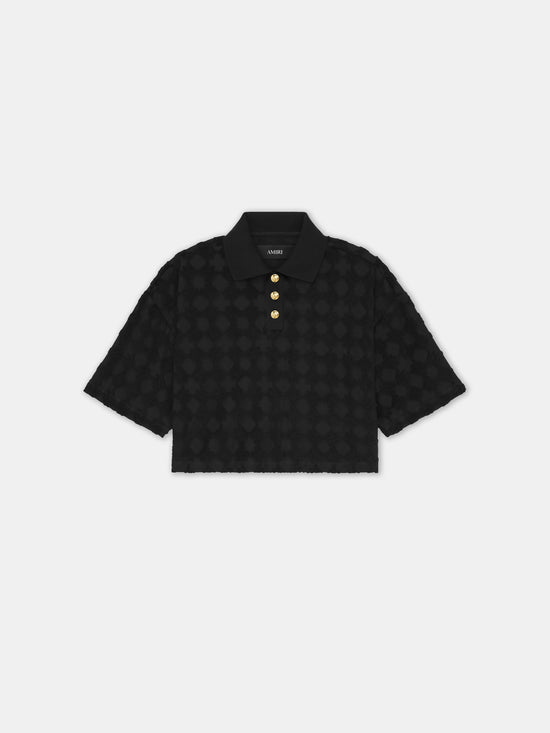 WOMEN - WOMEN'S MA QUAD TOWELING POLO - Black - AMIRI