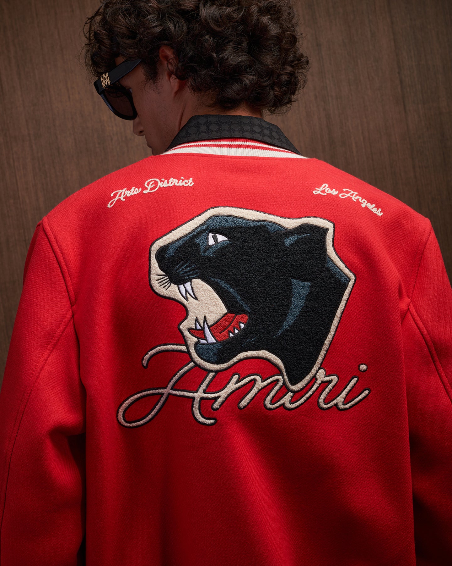 AMIRI PANTHER BOMBER - Varsity Red