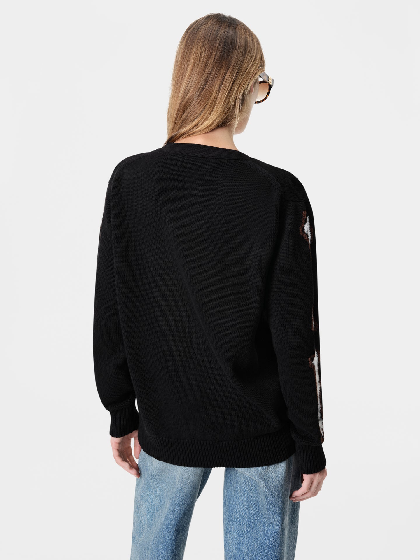 WOMEN - WOMEN'S BONES CARDIGAN - Black