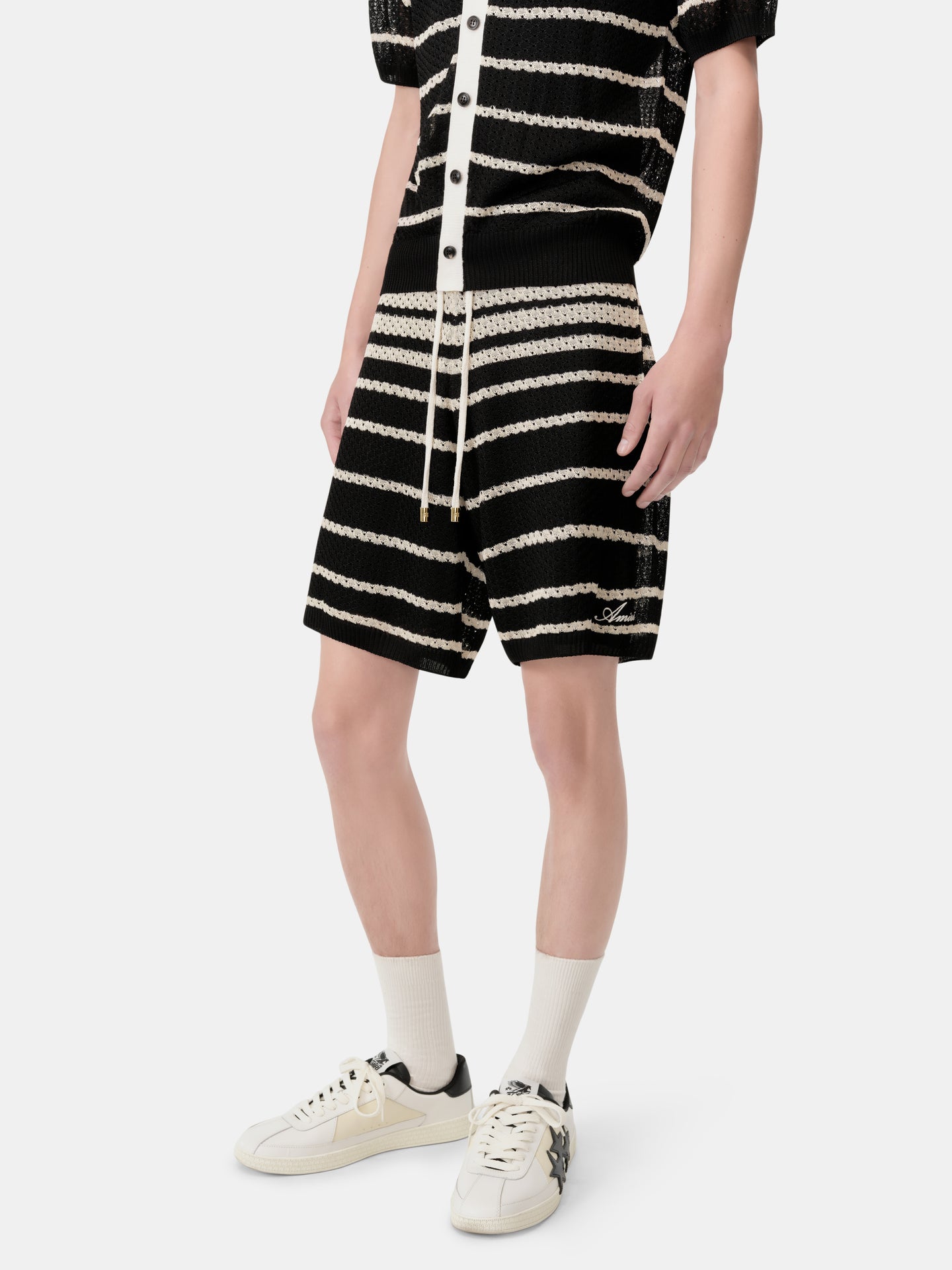STRIPED SHORT - Black - AMIRI