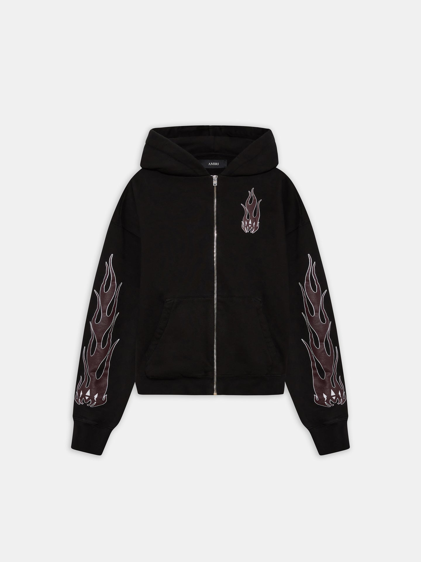 WOMEN - WOMEN'S MA FLAMES ZIP HOODIE - Black - AMIRI