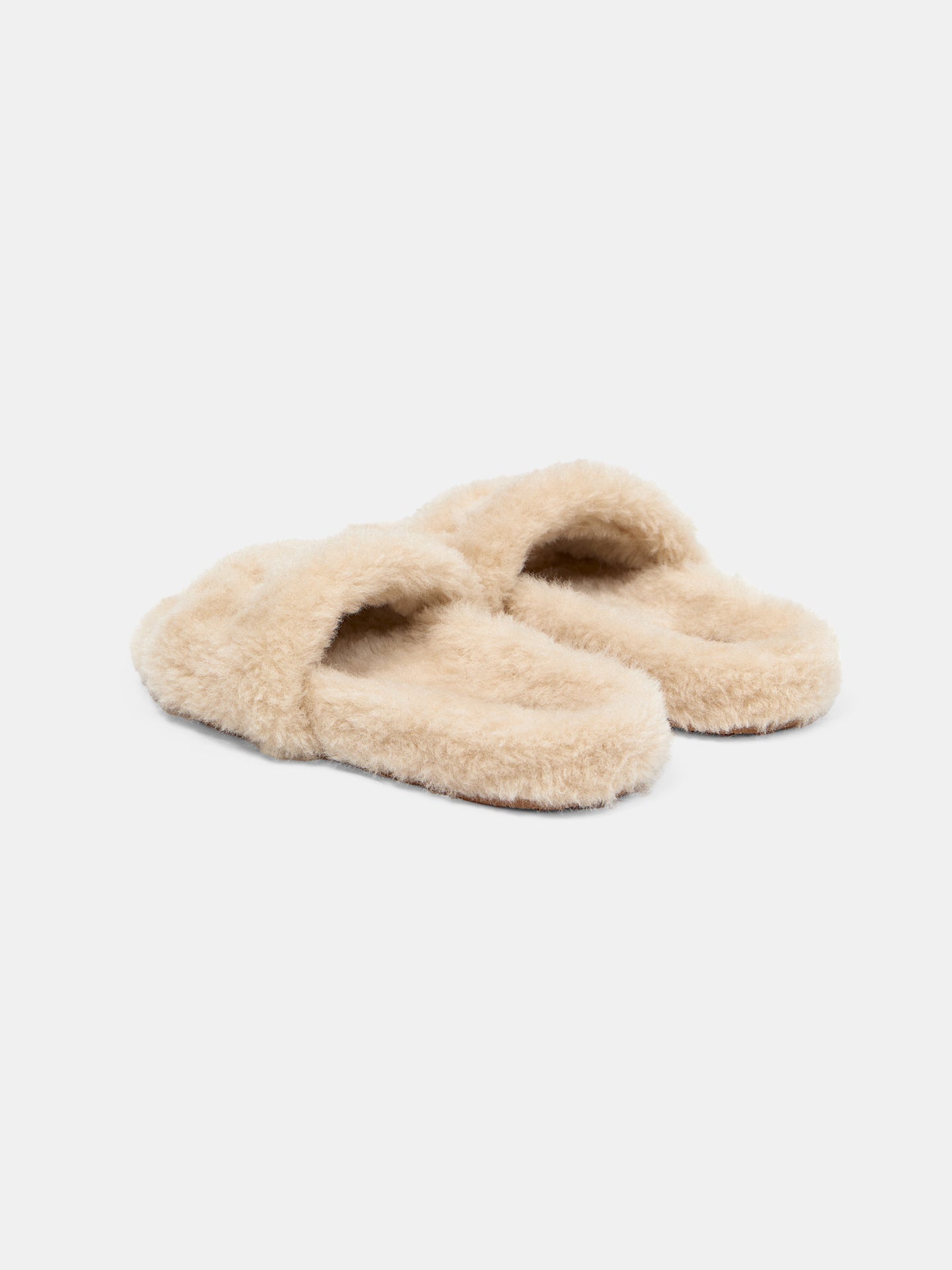 WOMEN - WOMEN'S AMIRI SHEARLING SLIDE - Natural