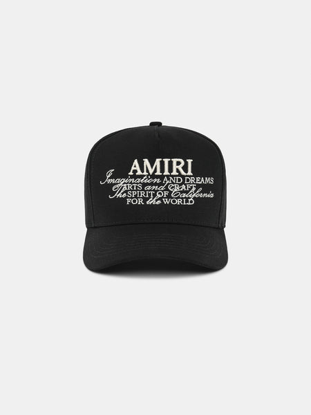 AMIRI キャップ Lサイズあり☆関税込【AMIRI】ブラック M.A. Fitted キャップ (AMIRI