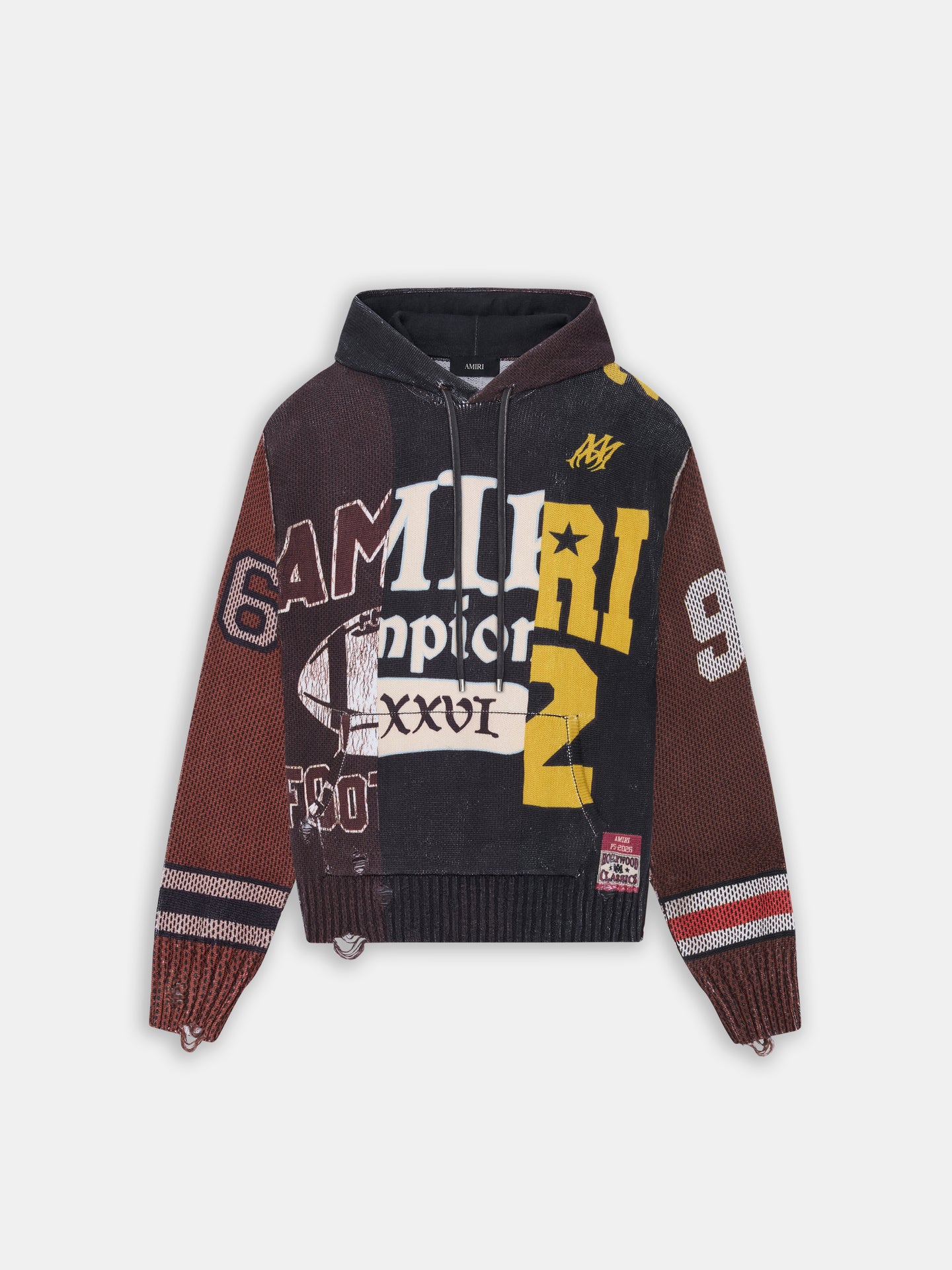 SPLICED HOODIE - Multi - AMIRI