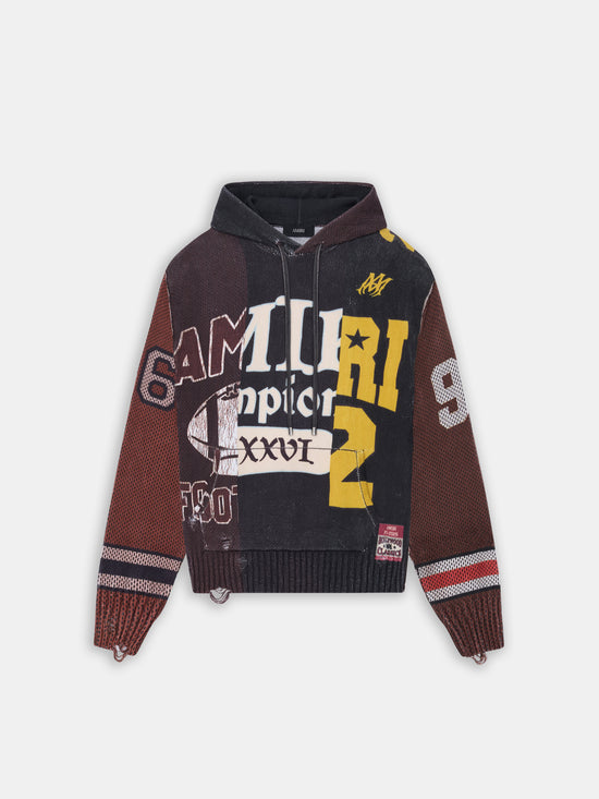 SPLICED HOODIE - Multi - AMIRI