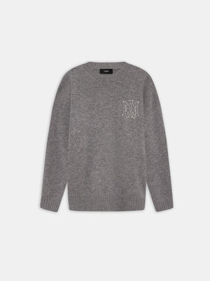 WOMEN - WOMEN'S MA APPLIQUE SWEATER - Grey - AMIRI