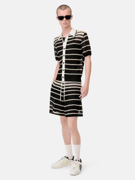 STRIPED SHORT - Black - AMIRI