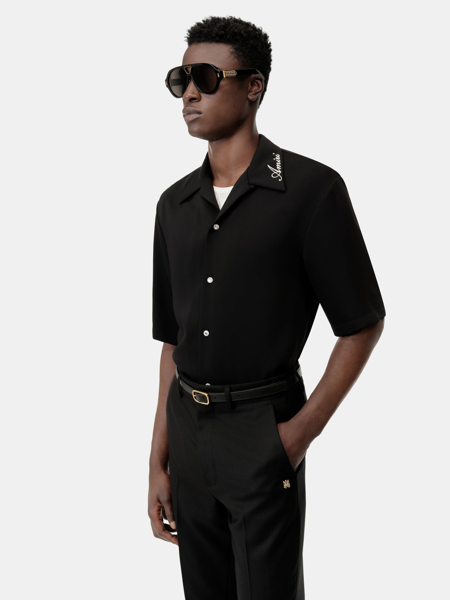 AMIRI CAMP SHIRT - Black - AMIRI