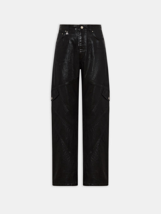 WOMEN - WOMEN'S WAXED PANELED JEAN - Black Wax - AMIRI