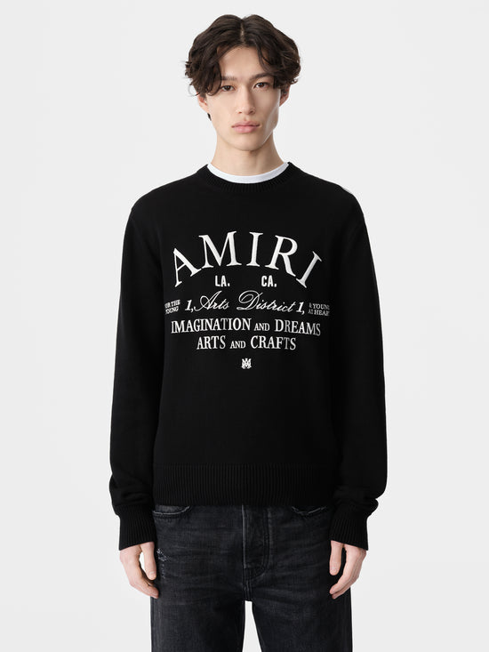 AMIRI ARTS DISTRICT CREW - Black