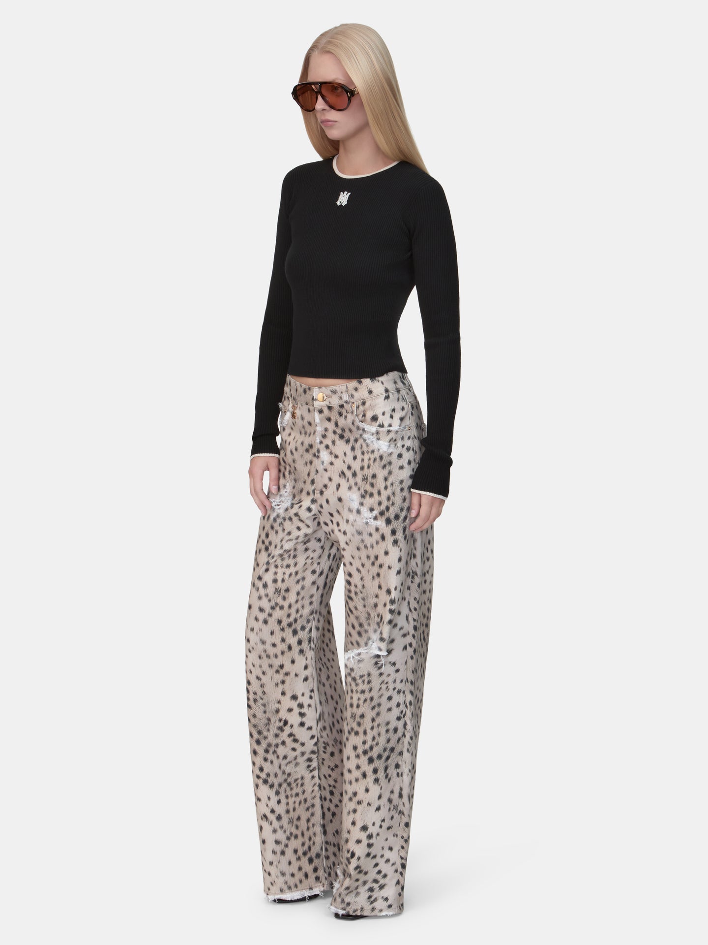 WOMEN - WOMEN'S DEER CARPENTER JEAN - Dark Brown - AMIRI