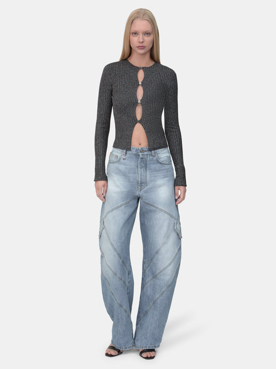WOMEN - WOMEN'S PANELED JEAN - Indigo - AMIRI
