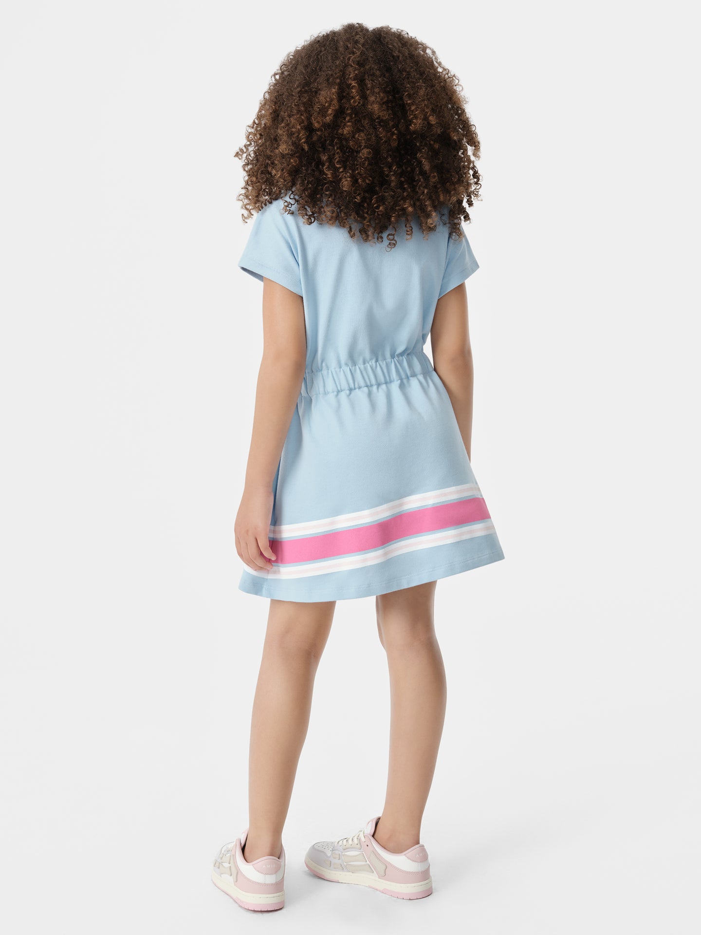 KIDS - KIDS' AMIRI STRIPE T-SHIRT DRESS - Cerulean