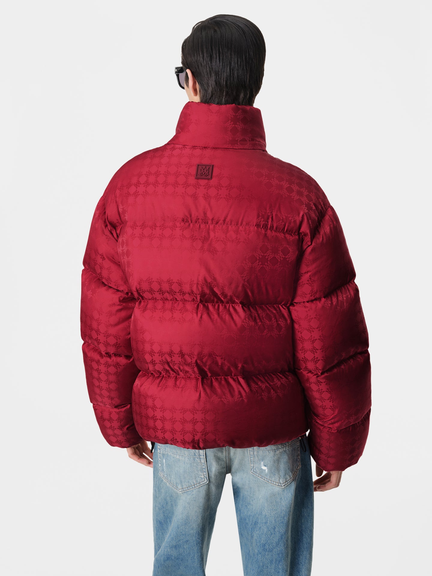 MA QUAD JACQUARD DOWN JACKET - Deep Red