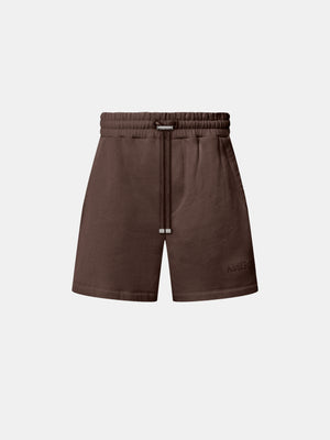 AMIRI EMBROIDERED SHORT - WALNUT BROWN - AMIRI