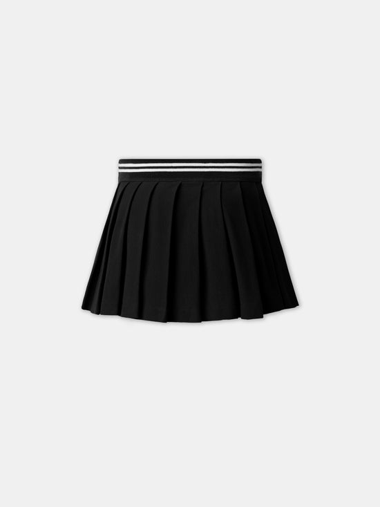 WOMEN - WOMEN'S MA QUAD PLEATED MINI SKIRT - Black