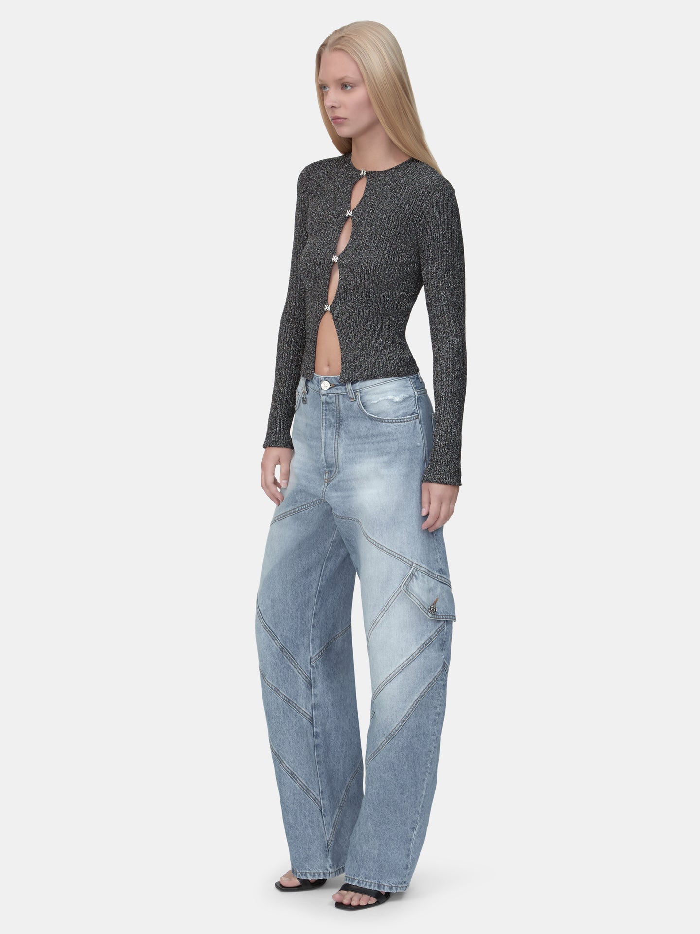 WOMEN - WOMEN'S MA HARDWARE CARDIGAN - Black - AMIRI