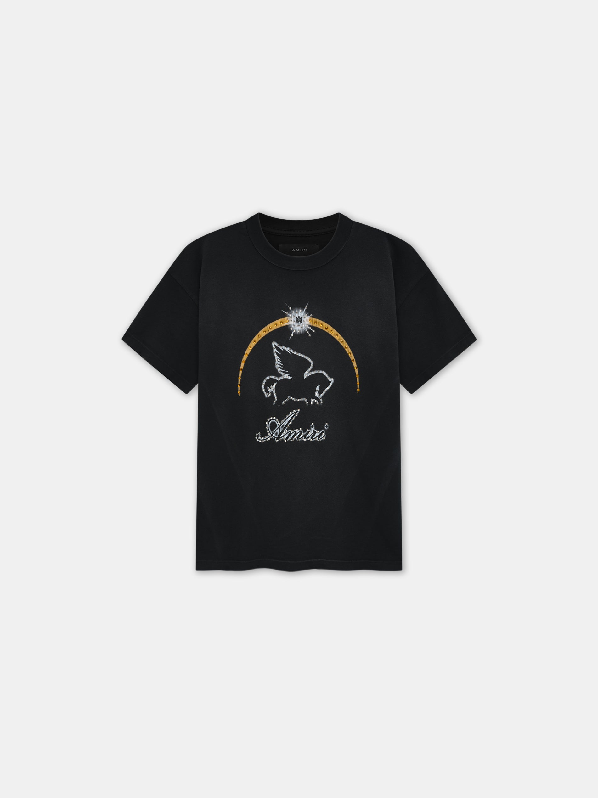 Product WOMEN - WOMEN'S AMIRI CRYSTAL PEGASUS TEE - Black featured image