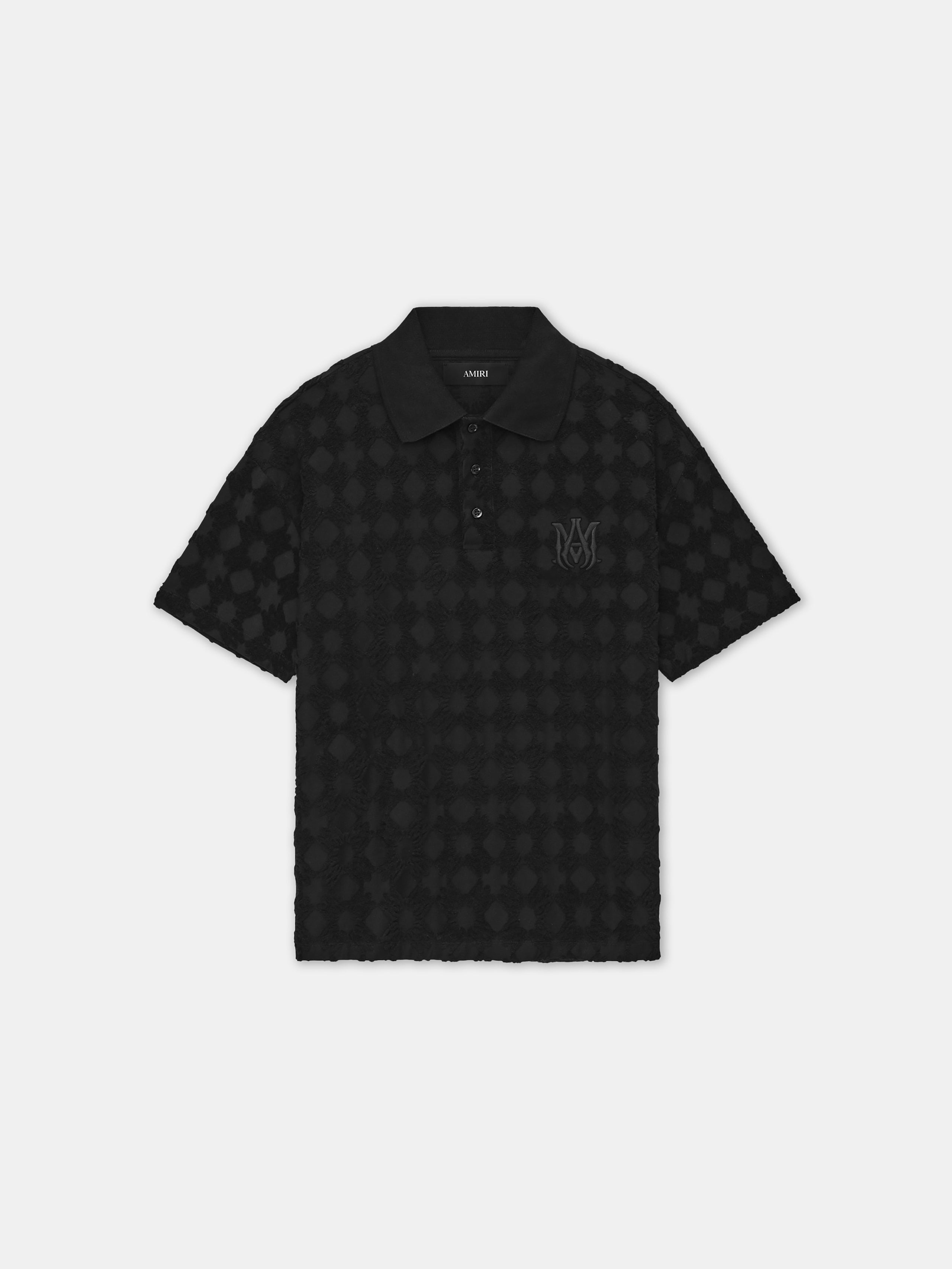 Product MA QUAD TOWELING POLO - Black featured image